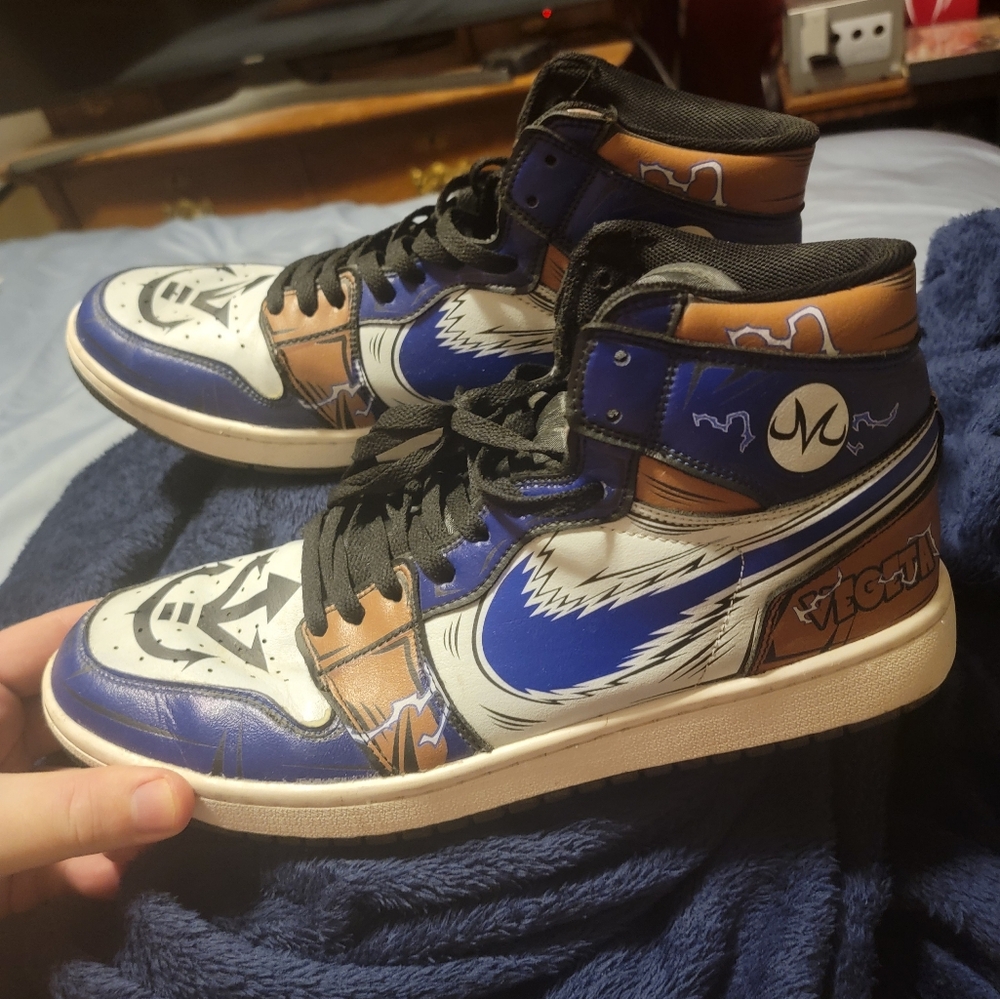 Majin Vegeta Nike custom Air Jordan's